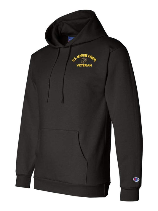 U.S. Marine Corps Eagle Globe and Anchor Veteran Hoodie Anchor Black 250gsm Cotton Long Sleeve Men Casual Hoodie